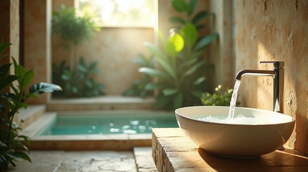 Créer une ambiance spa chez soi avec un robinet cascade pour lavabo